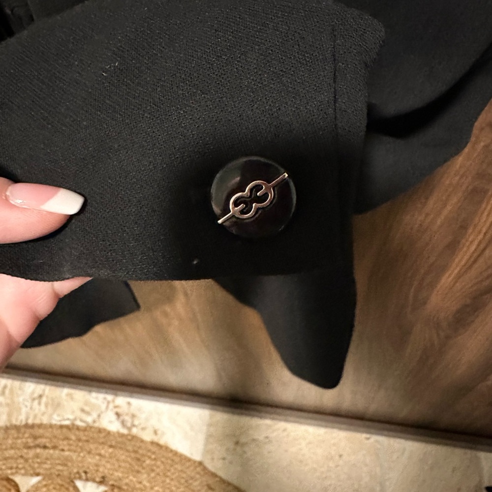 Escada Black Wool Blazer With Button Details, Siz… - image 3